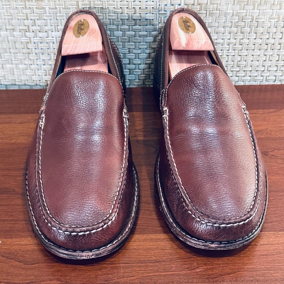 🌟HP🌟Johnston & Murphy Creswell Moc Toe Slip On Loafers Sheepskin Brazil 8.5 M - Picture 2 of 12